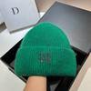 [Rabbit Fur] Min Thickened And Enlarged Double-Folded Edge Small Knitted Hat Winter Warm Plush Hat
