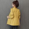 Korean Version Spring Autumn Double Layer Women Windbreaker  Short Coat Fashion Plus Size Stand-Up Collar Ladies Jacket
