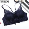Women Bras Sexy No Trace 3/4 Cup Gathered Bra Solid Padded Bra Women Underwear Brassiere Lingerie