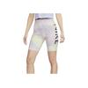 X Serena Williams Co-Branded Full Print Logo Прямые облегающие шорты для фитнеса с высокой талией Женские плавки флуоресцентно-желтого цвета DV8081-702