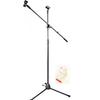1 Microphone Stand with Boom Microphone Tripod Extendable 360 Degree Height Suitable for Comes with 2 Types of Microphone Holders [MBK] Gloves, Stand,