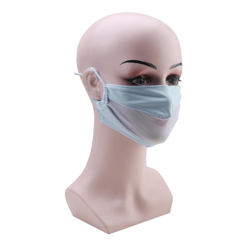 Летняя тюлевая дышащая маска для лица с защитой от ультрафиолета для вождения, защита лица от солнца из ледяного шелка, женская