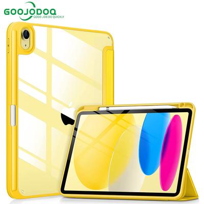 Чехол для iPad 10-го поколения, 2022 г., прозрачный розовый, с гнездом для ручки YSL