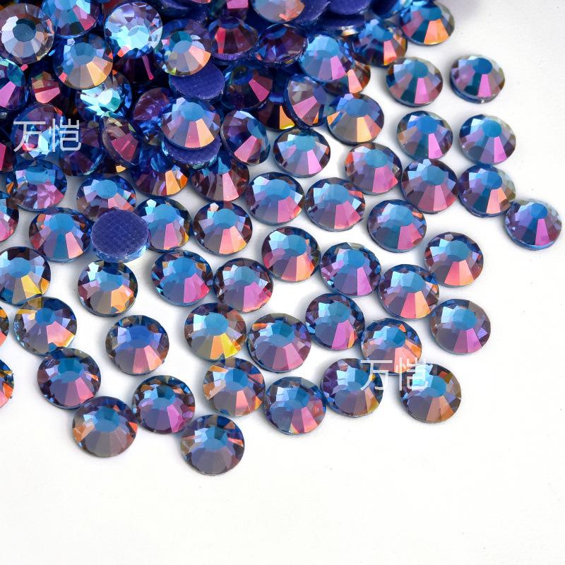 Blue Series Glass Hot Drill, Hot Melt Adhesive Стразы Diy Аксессуары для одежды Декоративные Красота Креативные Аксессуары
