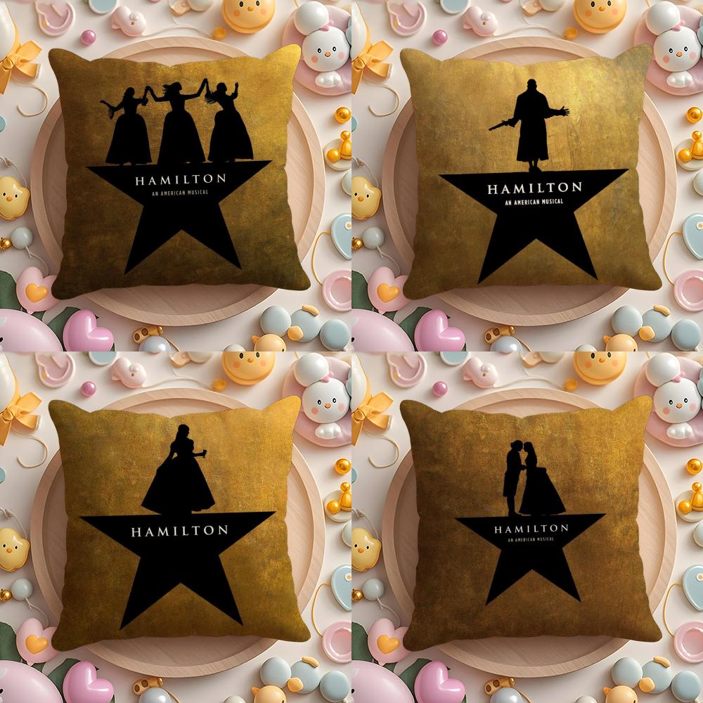 Hamilton-ES Музыкальная Подушка-Игрушка Чехол для Подушки Дома и в Машине Многоцелевой Чехол для Подушки - Двусторонний, Мягкий и Прочный для Повседневного Использования