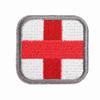 Medical Cross Embroidered Patch Hook&Loop Embroidery Applique Badge On Clothing Bag Hat(#2)