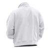 Autumn and Winter New Casual Men's Half Zip Sweater Collar Patch Pocket Padded Pullover Tops