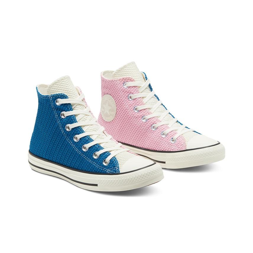 Converse Chuck Taylor All Star Everyday Универсальные Высокие Кеды из Канваса Женские Кроссовки Синие Розовые 568664C