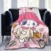 1pc My Melody Halloween Adventure Blanket, Seasonal Home Decorative Throw for All Seasons, Living Room, Travel, Camping, Car Blankets, Beach, Office N