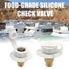 RV Water Inlet Adapter 3/4 NH To 1/2 NPT Thread with Check Valve Lead-Free Brass Food-Grade Silicone Water Valve for Campers Trailers