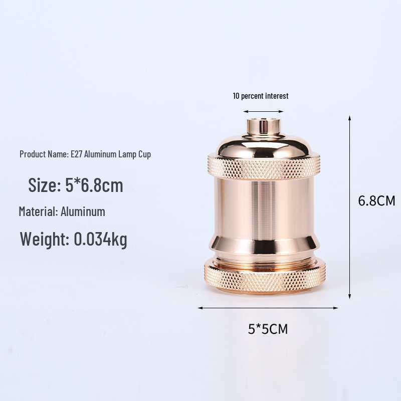 Винтажный алюминиевый патрон для подвесного светильника E27 в стиле Эдисона