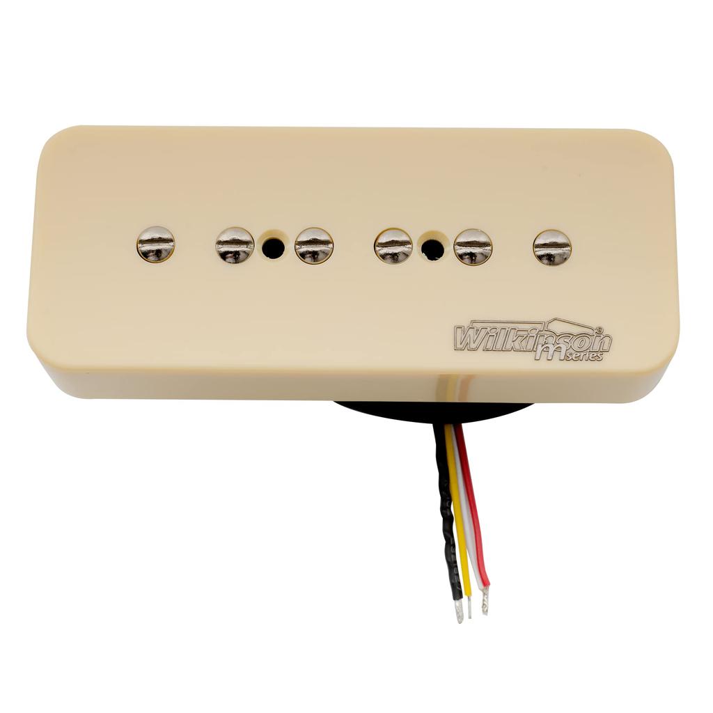 Wilkinson M Series Stacked P90 Humbucker for Electric Guitar Cream Single-Coil Pickup, Size, SG/LP Bridge,