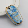 Car Smart Key Case Cover TPU Jade Pattern Protection Shell for Peugeot 308 408 508 2008 3008 4008 5008 Citroen C4 C4L C6 C3-XR