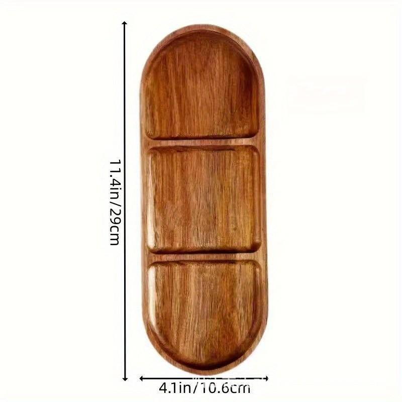 Поднос из акации в форме облака: Чайная, обеденная, десертная или закусочная тарелка и блюдо для хранения