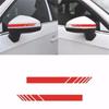 2 шт. универсальная автомобильная наклейка, не выцветающая, модная цветная полоса, автомобильная наклейка, гоночные полоски, боковое зеркало заднего вида, декор, наклейка