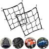 1pc Motocicleta Bagagem Rede Bicicleta 6 Ganchos Segure Tanque de Combustível Bagagem Malha Web Bungee Preto Motocicleta Bicicleta Tanque Carro Estilo