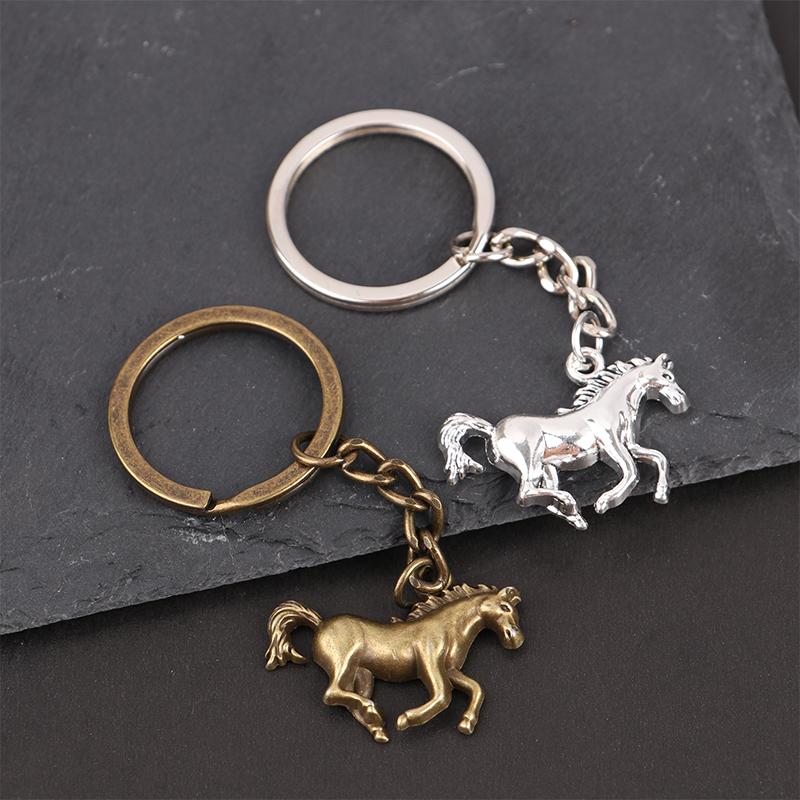 Animal Keychain Vintage Horse Pendant Keyring Bag, Purse Accessories Keychain Pendant
