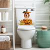 Хэллоуин тыква стикер для унитаза водостойкая самоклеящаяся сильная липкость яркий цвет стикер на стену в ванной комнате декор для унитаза