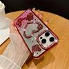 For IPhone 16 Promax Sparkling Diamond Phone Case for Apple 15 Love Butterfly 14 Gradient Sparkling Pink Soft Case