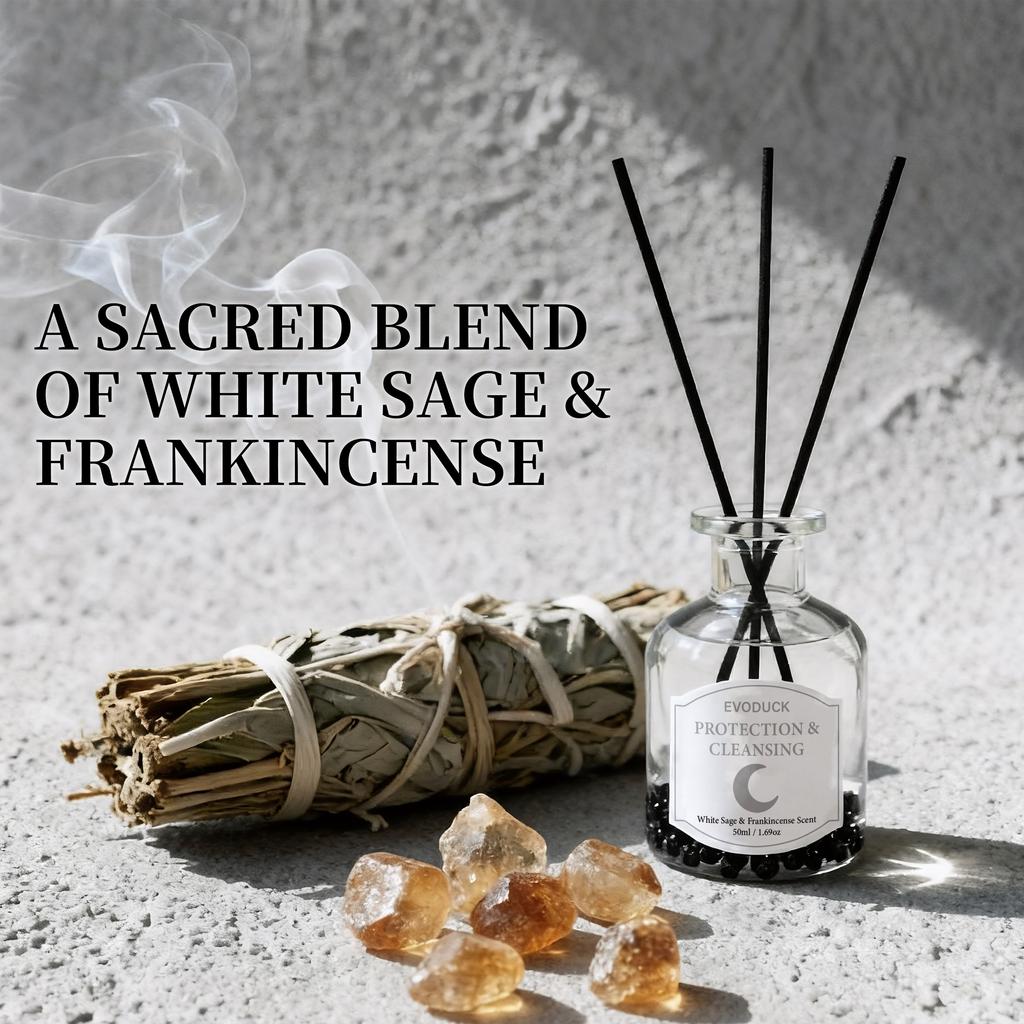 Non-Flaming Fragrance Diffuser, Flameless Sweet Orange Lemon Oil With Reed Diffuser Stick Home Room Air Freshener Decor 50ml