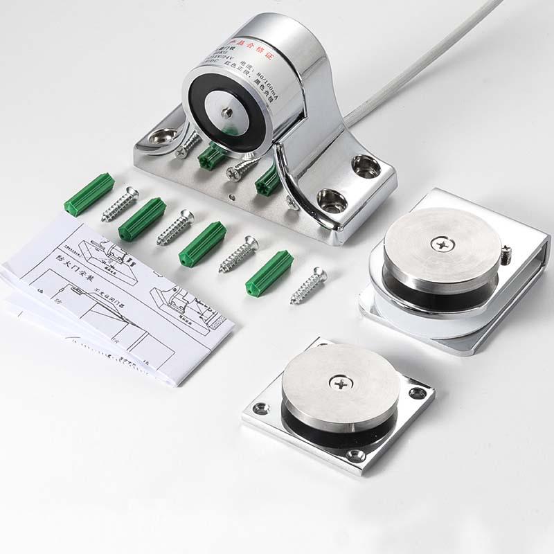 Наземная электромагнитная система блокировки стеклянных дверей: Разблокировка противопожарной двери без удара