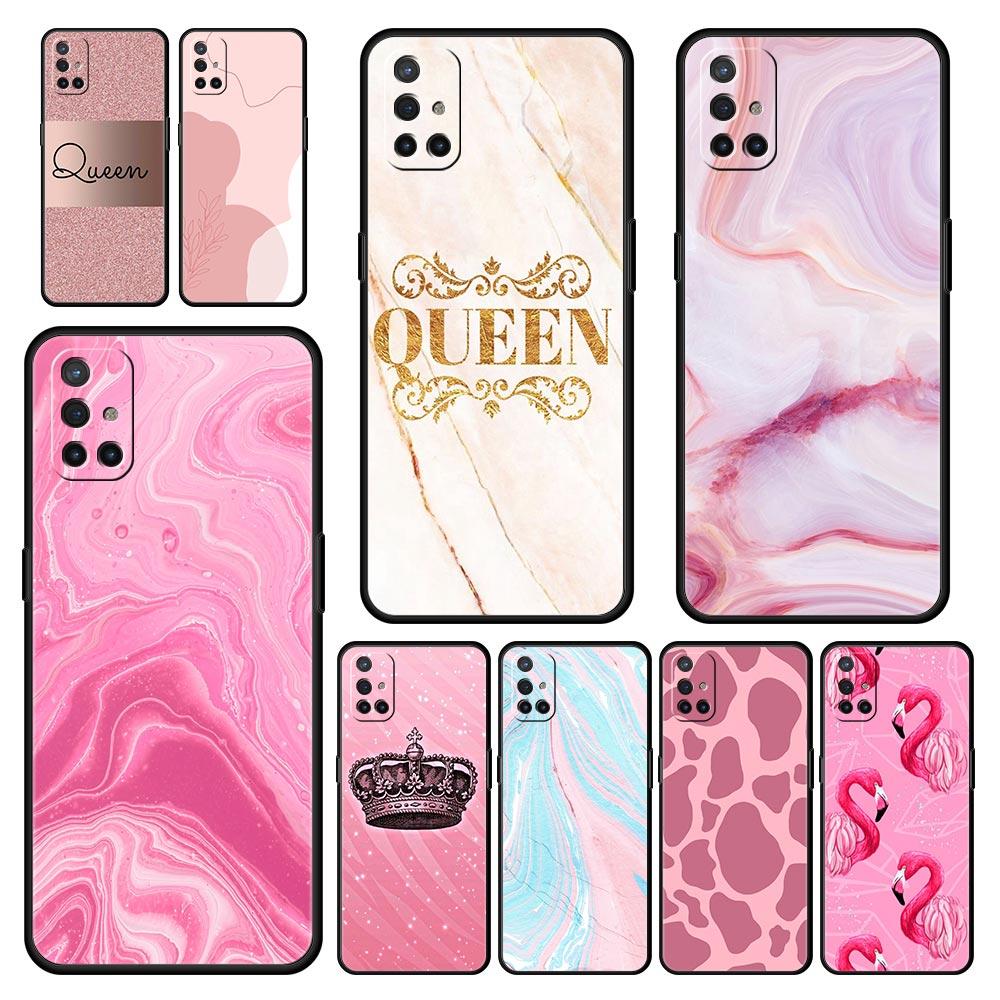Чехол для телефона Queen из розового золота и розового мрамора для OnePlus 10 9 Pro 9T 10R 9R 9RT 8T 8 7 6T 7T Nord 2T CE 2 5G N200 N10 N100 Мягкий чехол