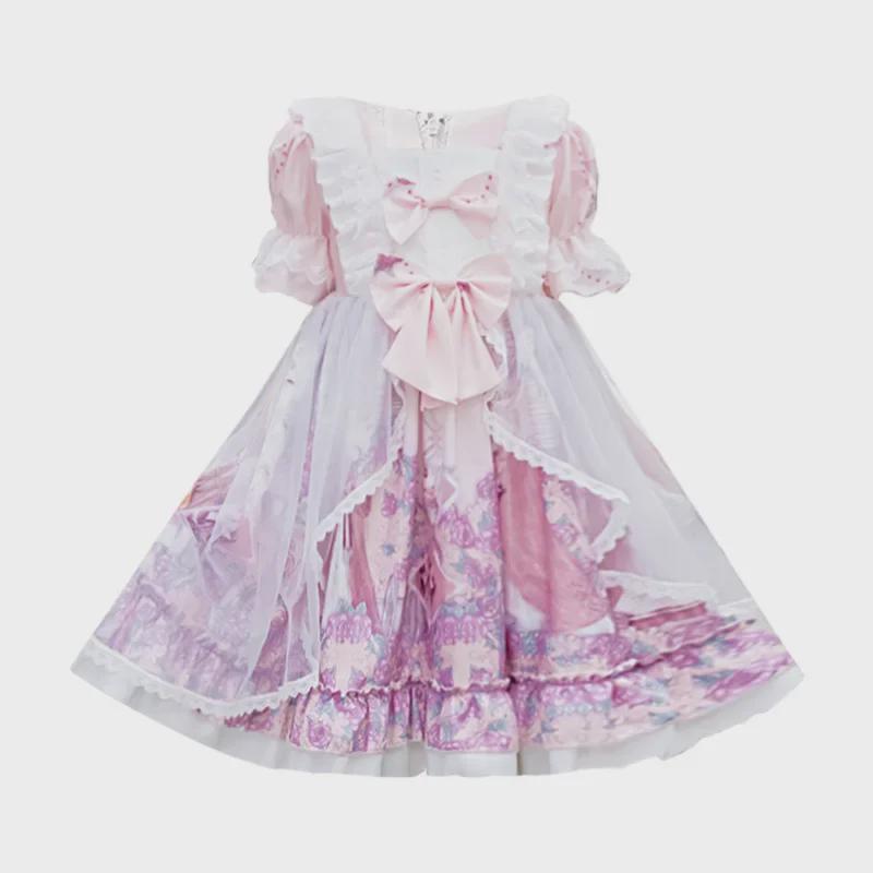 Летнее платье принцессы Лолиты для девочек