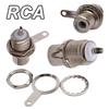 10/100 шт. Никелированный Паяный RCA Разъем Гнездо Женский Адаптер RCA Разъем для Фоно Аудио Усилителя Панельный Монтаж на Шасси