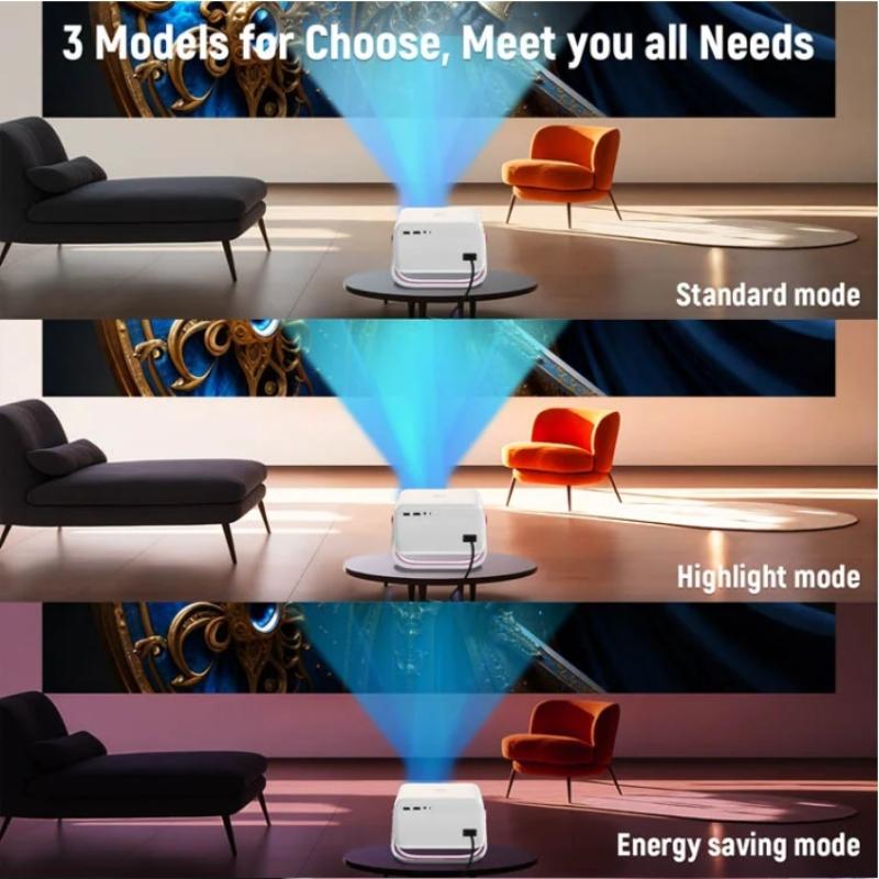 Проектор Velec 4K HD 650 ANSI 1080P с автофокусом Android 11 H713 Wifi6 BT5.2 Портативный наружный видеопроекторы для умного домашнего кинотеатра