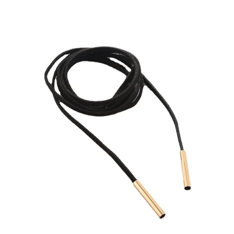 Pop Hollow Black Leather Velvet Choker Necklace Layer Jewelry Goth Necklace for Women Choker Collarbones Necklace