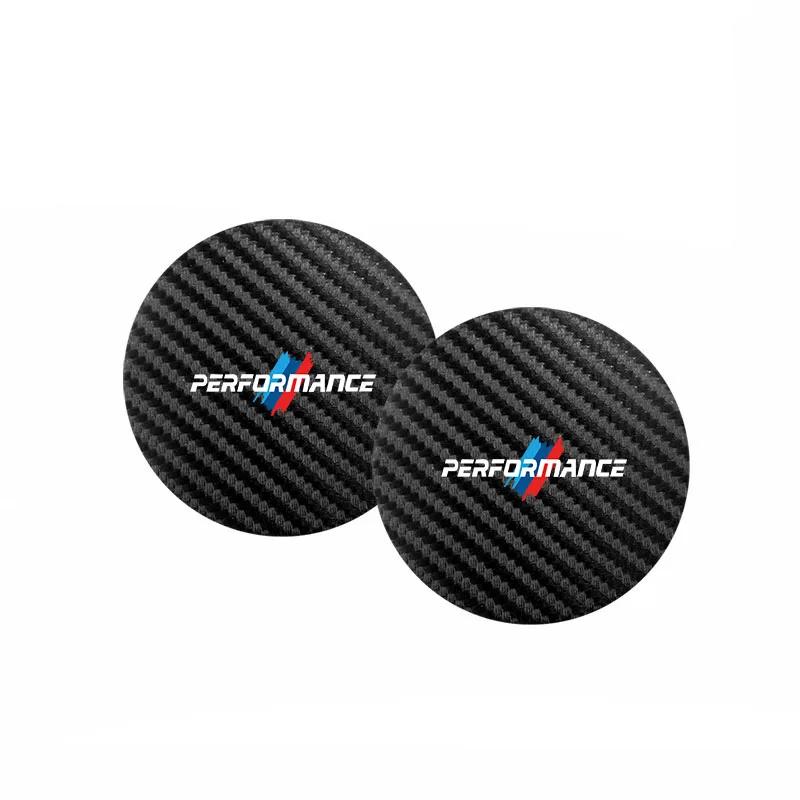 BAUVK1 2Pcs Car Waterproof Coaster Non Slip Water Cup Pad Mat For BMW M Performance G30 G32 G01 G02 G05 G06 G07 G26 F40 F20 E60 F10 E39