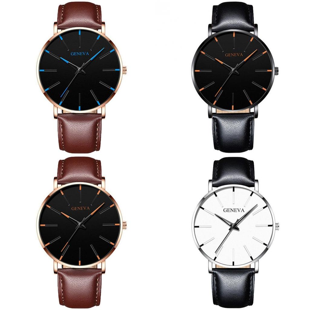Стильные кварцевые часы Geneva для пары для мужчин и женщин, деловой повседневный дизайн, водонепроницаемые, декоративные, водозащита 10 м