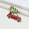 Christmas Tree Brooch Red Car With Christmas Tree Pin Decor Secret Santa Accessory UK