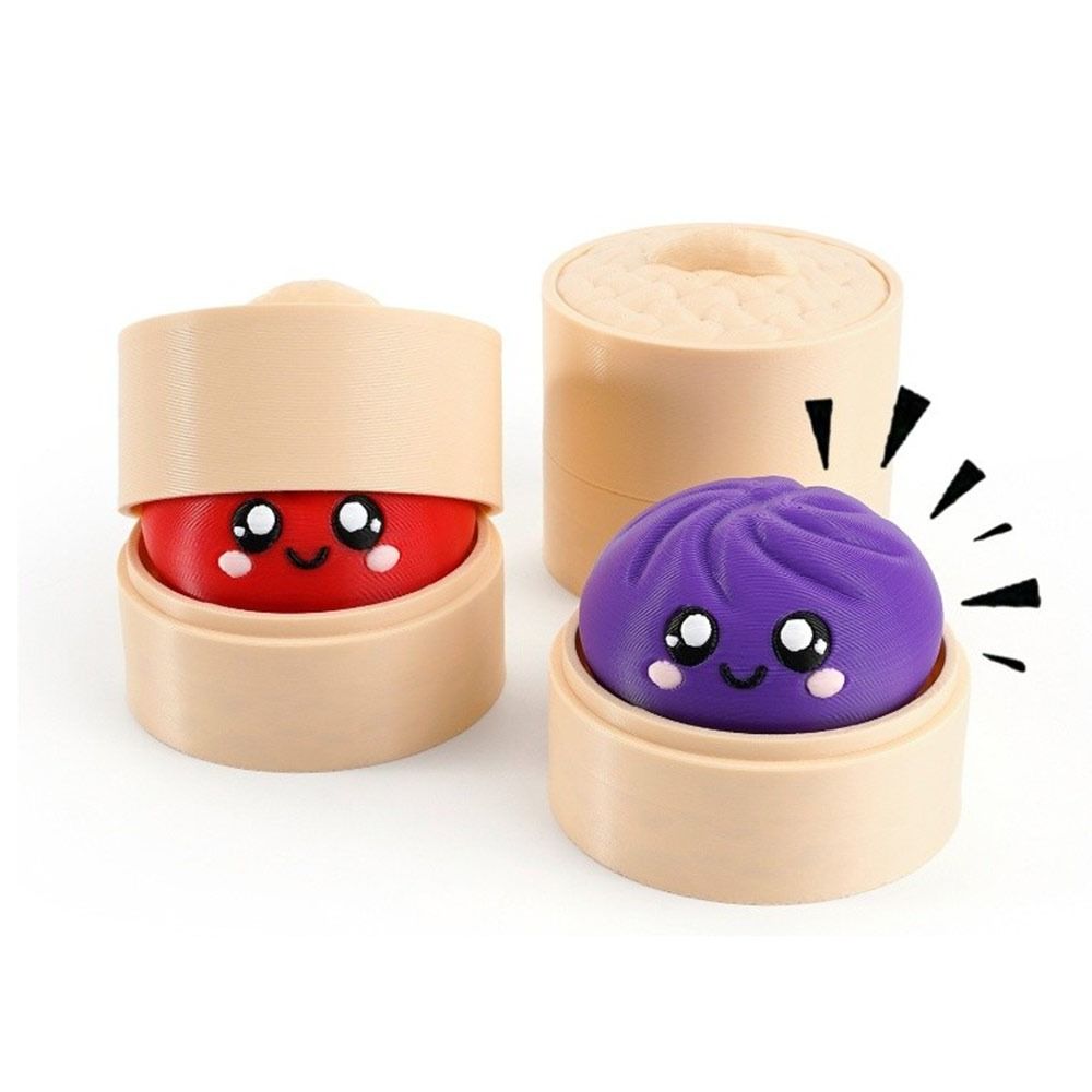 Multiple Gradient Colors Dumplings Blind Box Toy Luminous Baozi Fidget Button Toy Home Decoration