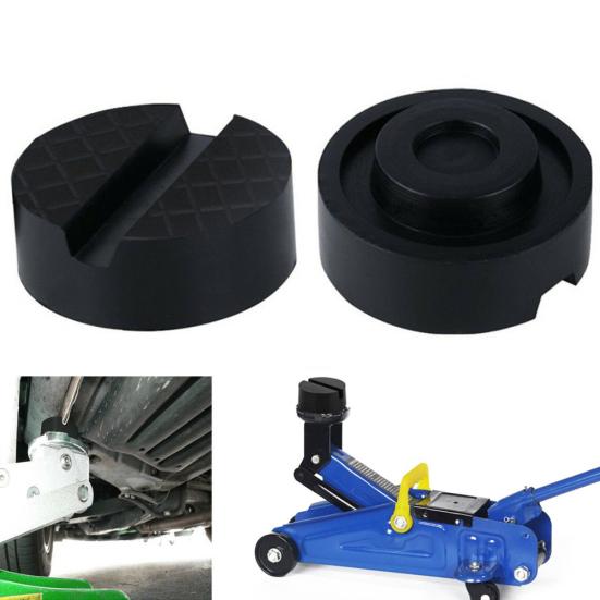 Rail Floor Anti-Slip Slotted Frame Auto Car Jack Rubber Disk Pad for Pinch