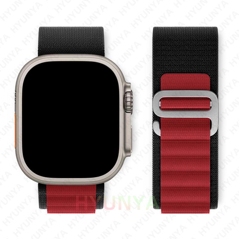 Альпийский ремешок для Apple Watch Band Series 10 9 8 7 SE Ultra 2 41мм 42мм 45мм 46мм 49мм 40мм 44мм IWatch Correa Ремешок Браслет