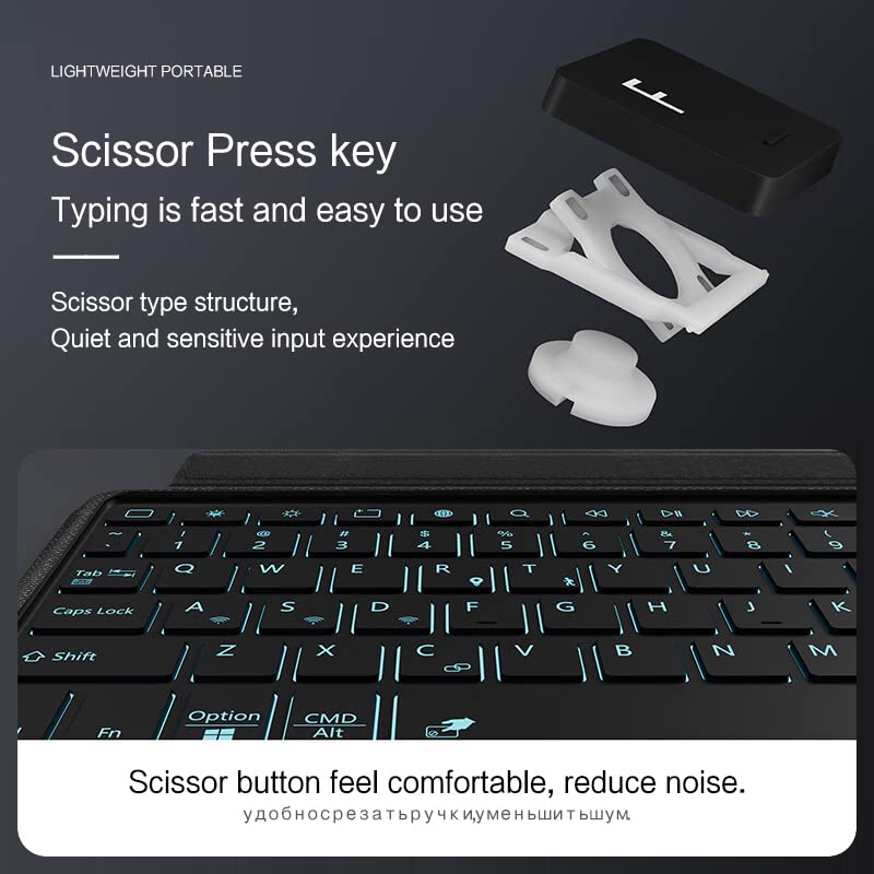 Xiaomi Pad 5 Keyboard Case with Touchpad and Magnetic Detachable Xiaomi Xiaomi Pad 5 Pro Keyboard Freely Adjustable Magnetic Trackpad Included