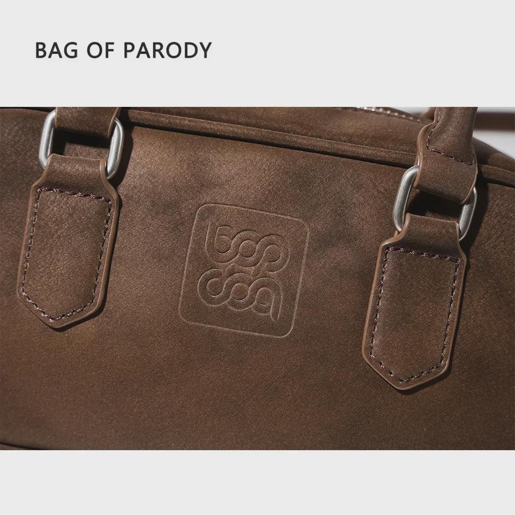 Женская сумка-боулинг BOP из коровьей кожи - Сумка Maillard для осени/зимы 2024, стиль через плечо и мессенджер