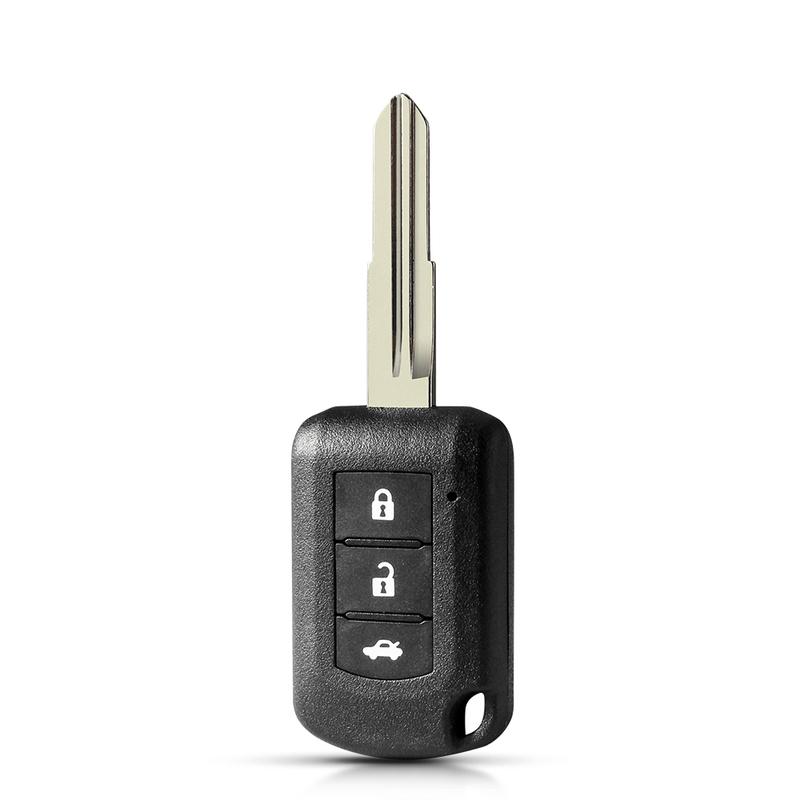 KEYYOU 10Pcs For Mitsubishi Eclipse Outlander Mirage lancer 2016- 2/3/4 Buttons Car Key Shell Fob Case MIT11R Blade Housing