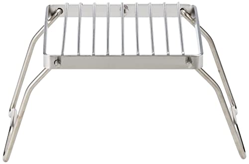 Campers Collection Yamazen Cooker Stand, Solo Camping/Outdoor, Foldable, Lightweight, Compact, Silver, Single Burner Stand SBS-16