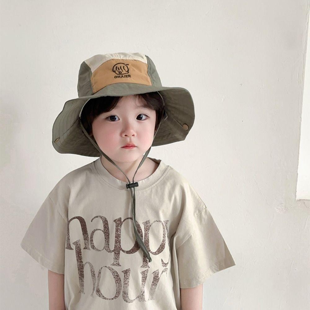 Anti UV Boys Girls Bucket Cap Summer Children Fisherman Hat Cute Baby Sun Hat  Travel