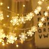 1.5M/3M/6/10M Christmas Snowflakes String Light, 2024 Merry Christmas Decor for Home,Xmas Tree Ornaments , 2025 Happy New Year
