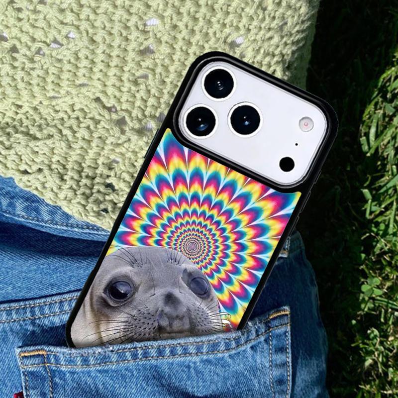 Hippie Trippy Psychedelic Message Abstract phone case cover Compatible with for IPhone 17air 16e 15 14 13 12 11Pro Max 17 Air