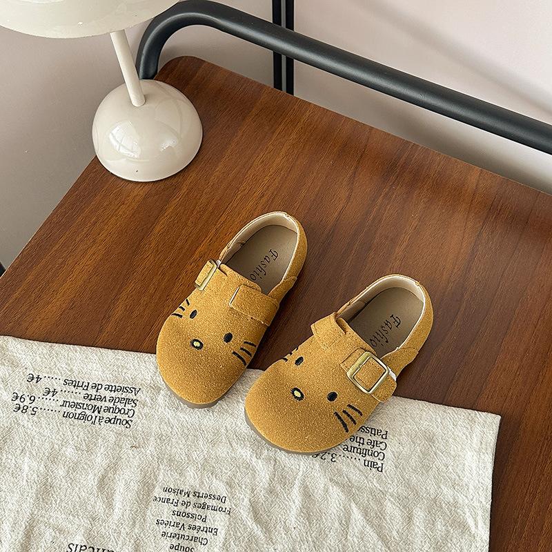 Children's cute kitten Birkenstock shoes2026Spring and Autumn Children's Soft Sole Non-Slip Shoes for Small, Medium, and Large Kids