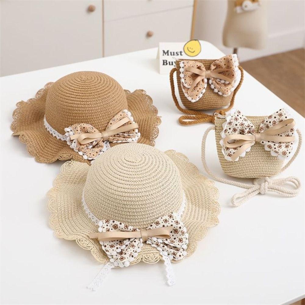 Multiple Colors Girls Sun Hat 2-8 Years Straw Hat Fashion Children Sun Hat Beach