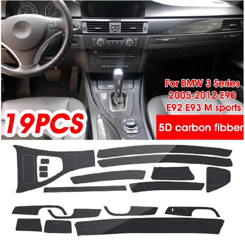 Для BMW E90 E92 E93 2005-2012 LHD 5D Салон автомобиля Отделка-обертка под карбон