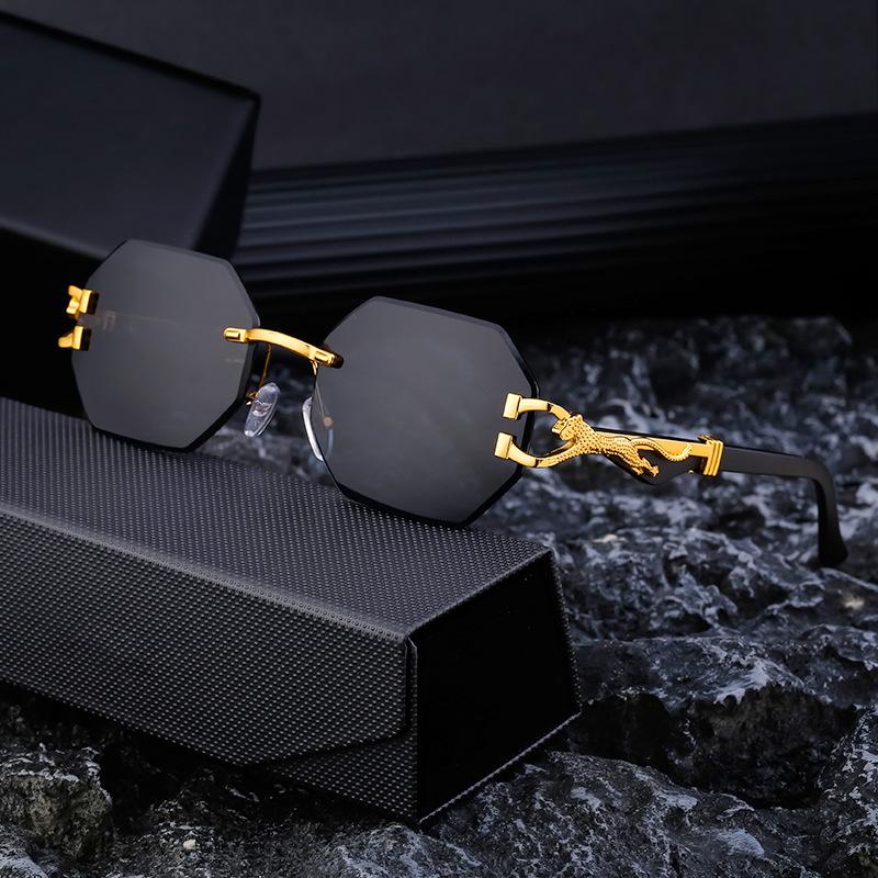 Винтажные очки с имитацией древесины и леопардовым принтом, солнцезащитные очки на ножках, мужские солнцезащитные очки для вождения с отделкой в форме коробки, мужские солнцезащитные очки