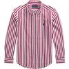 Рубашка Polo Ss24 с вышитым логотипом в полоску, повседневная, с длинным рукавом, для детей, белая CWPOWOVY6820509-600