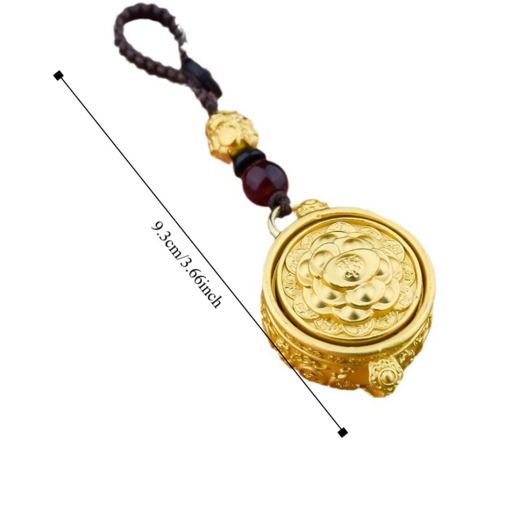 Brass Chinese Style Lucky Pendant Copper Car Key Ring Auspicious Zodiac Cornucopia Key Chain Men
