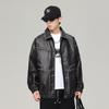Американская кожаная куртка мужская ранняя осенняя новая уличная красивая повседневная куртка с лацканами High Sense